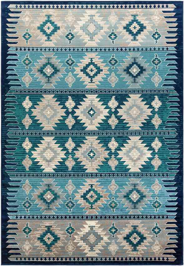 Arizona Rustic Dark Blue Area Rug