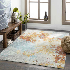 Giswil Modern Bright Yellow Area Rug