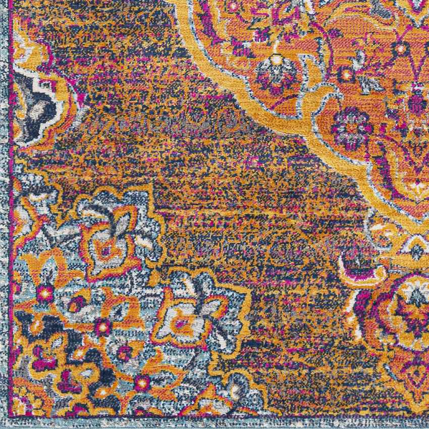 Cornjum Traditional Rust Area Rug