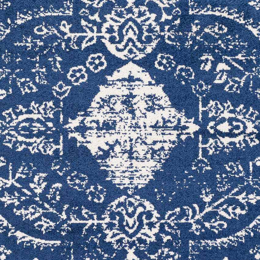 Blauwhuis Traditional Dark Blue Area Rug