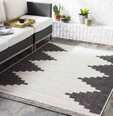 Wolfheze Global Black Area Rug