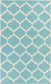 Zeddam Modern Aqua Area Rug