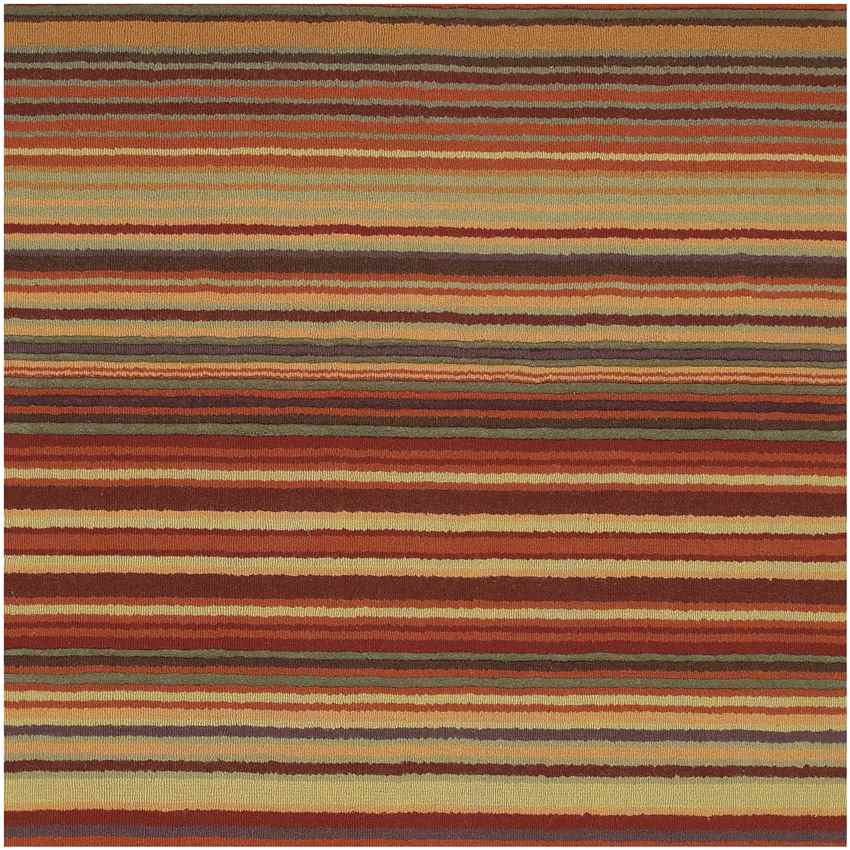 Oling Modern Burgundy Area Rug