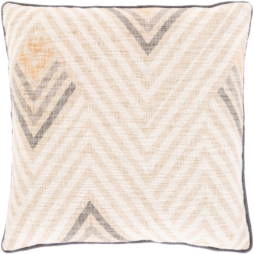 Leerbroek Beige Pillow Cover