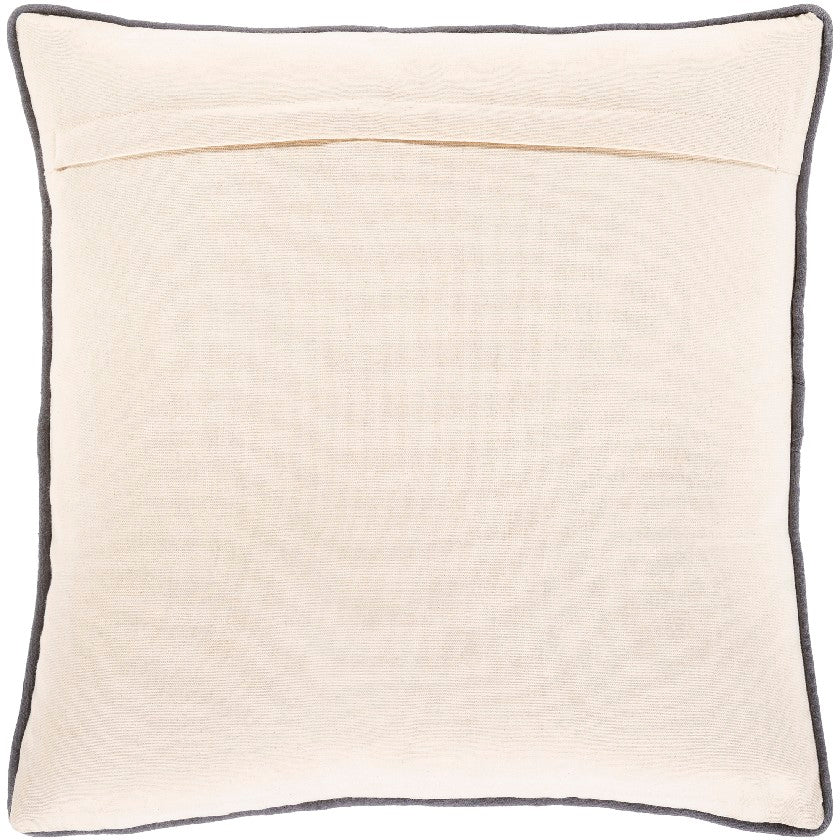 Leerbroek Beige Pillow Cover