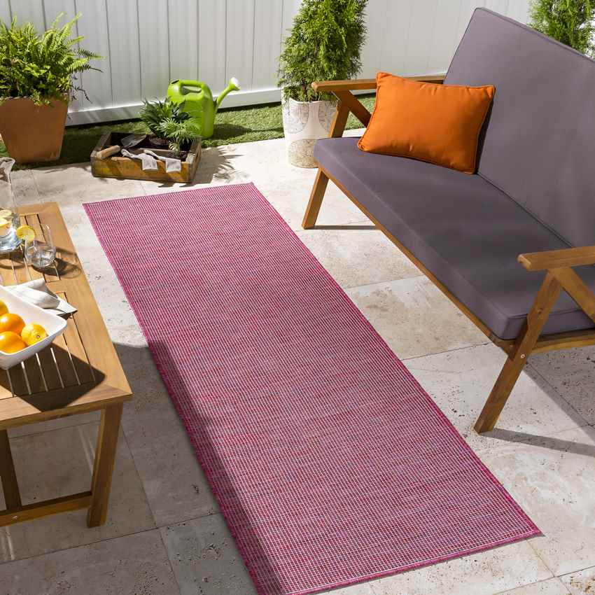Tonsel Traditional Dark Fuchsia Area Rug