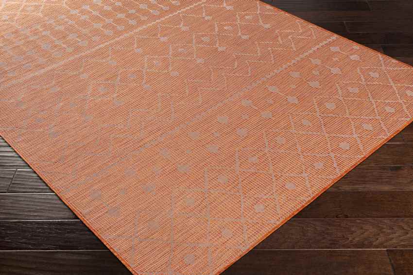 Cruquius Global Bright Orange Area Rug