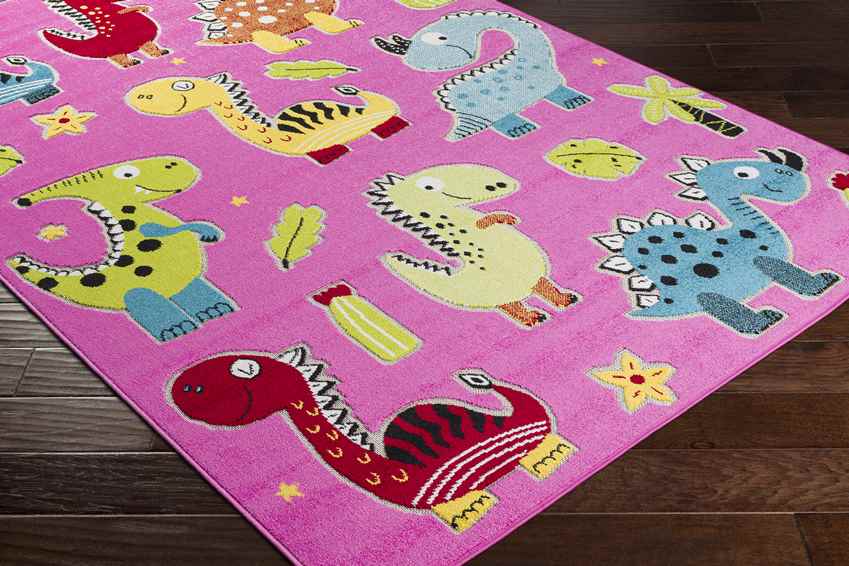 Sinderen Modern Bright Pink Area Rug