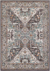 Heiloo Traditional Burnt Orange Area Rug