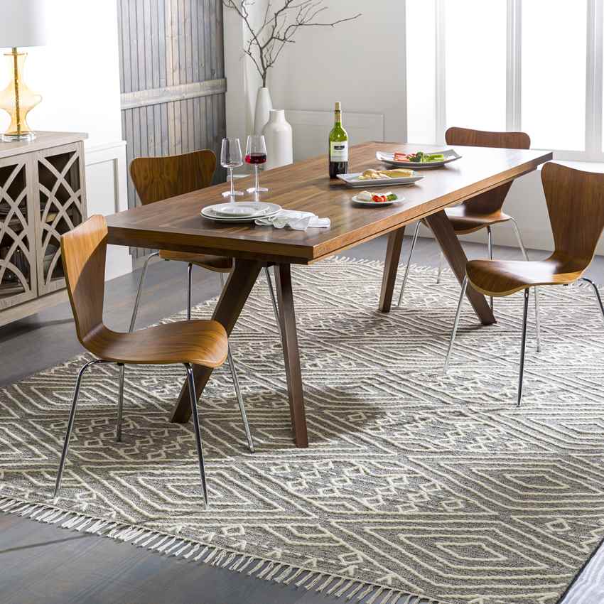 Marlow Global Dark Gray Area Rug