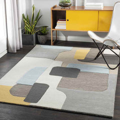 Vatrop Modern Khaki Area Rug