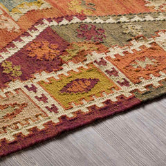 Wognum Global Burgundy Area Rug