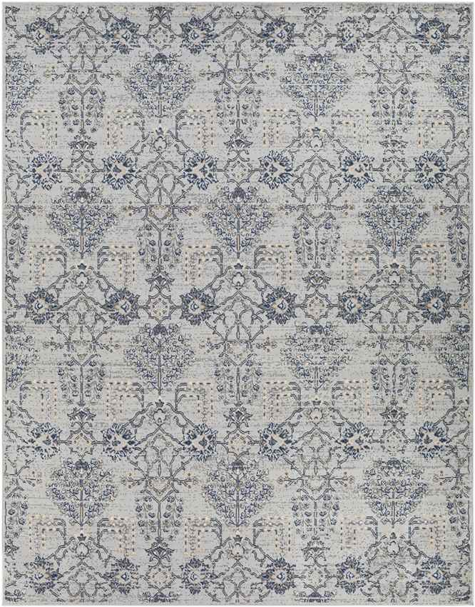 Berkeind Traditional Grey Area Rug
