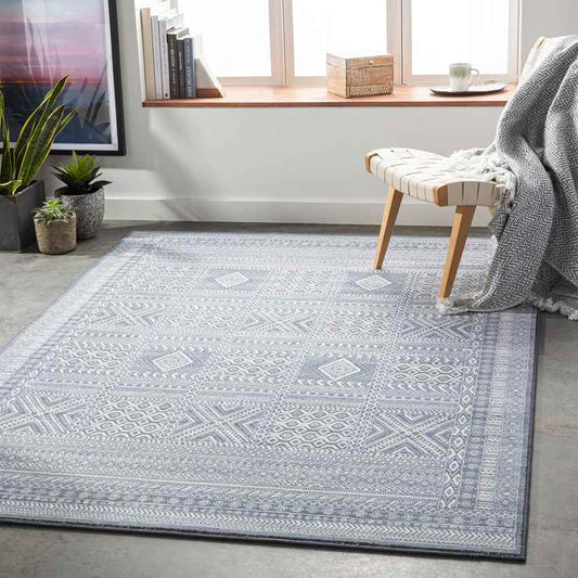 Deelshurk Global Navy Area Rug