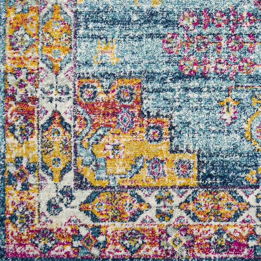 Halfmijl Traditional Navy Area Rug