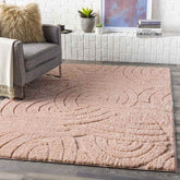 Havelt Modern Pale Pink Area Rug