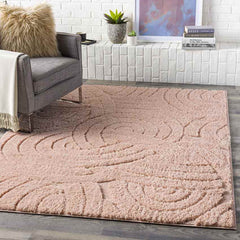 Havelt Modern Pale Pink Area Rug