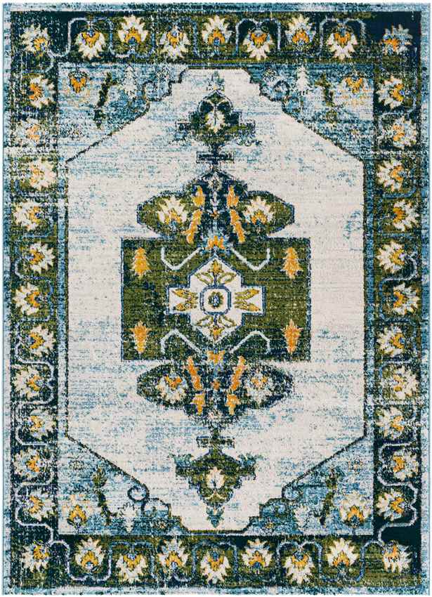 Houtgoor Traditional Grass Green Area Rug
