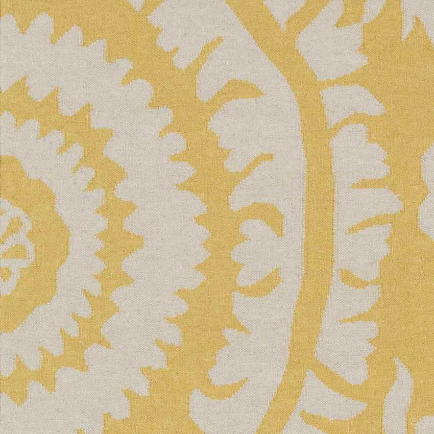 Kaarschot Traditional Yellow/Ivory Area Rug