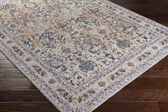 Liempde Traditional Dark Blue Area Rug