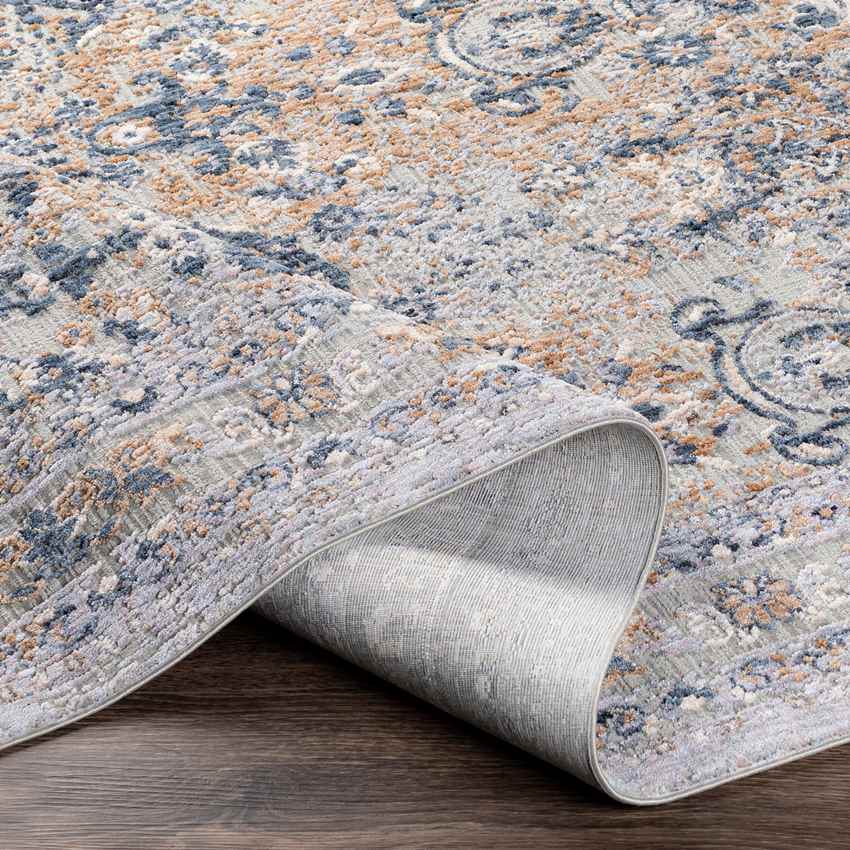 Liempde Traditional Dark Blue Area Rug