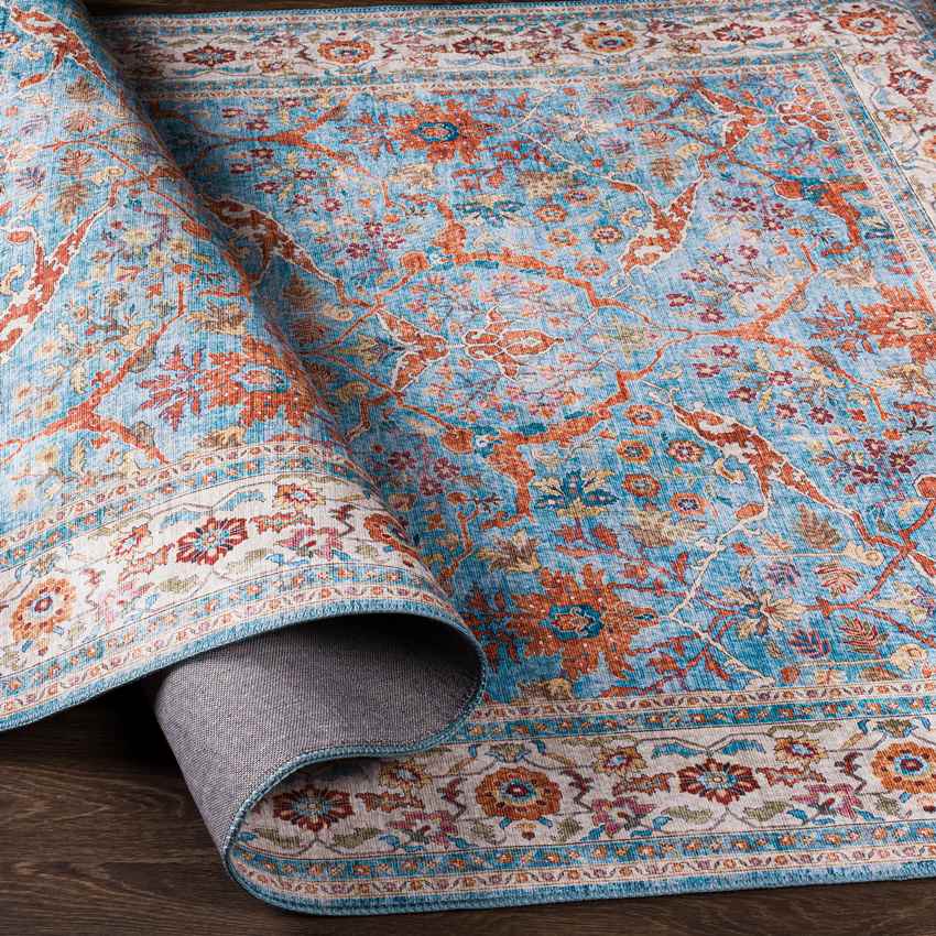 Looieind Traditional Brick Red Area Rug