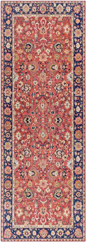 Maatsehei Traditional Bright Red Area Rug