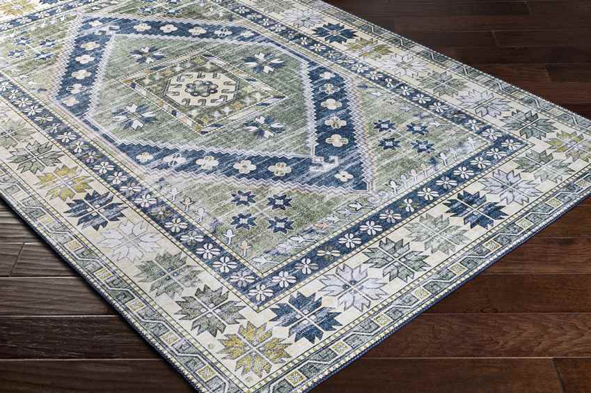 Megen Traditional Grass Green Area Rug