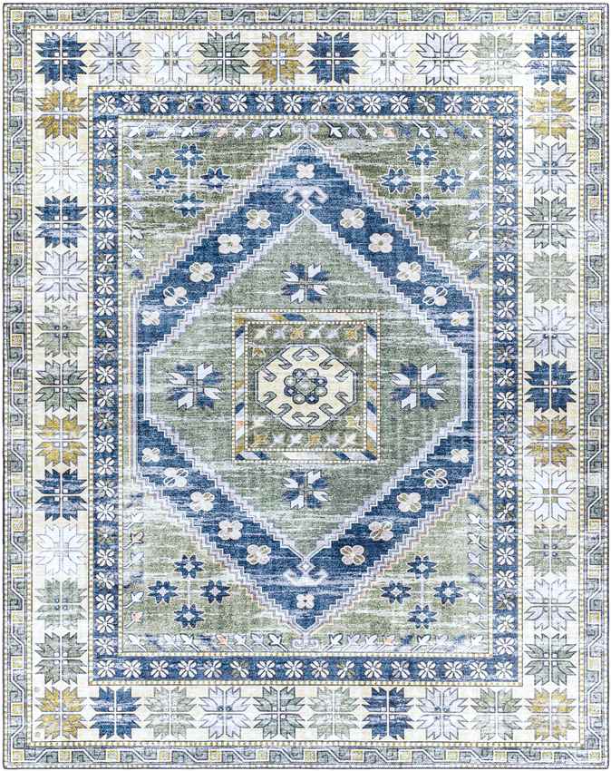 Megen Traditional Grass Green Area Rug