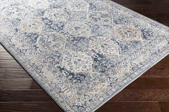 Moeren Traditional Dark Blue Area Rug