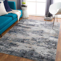 Muizenhol Modern Light Gray Area Rug