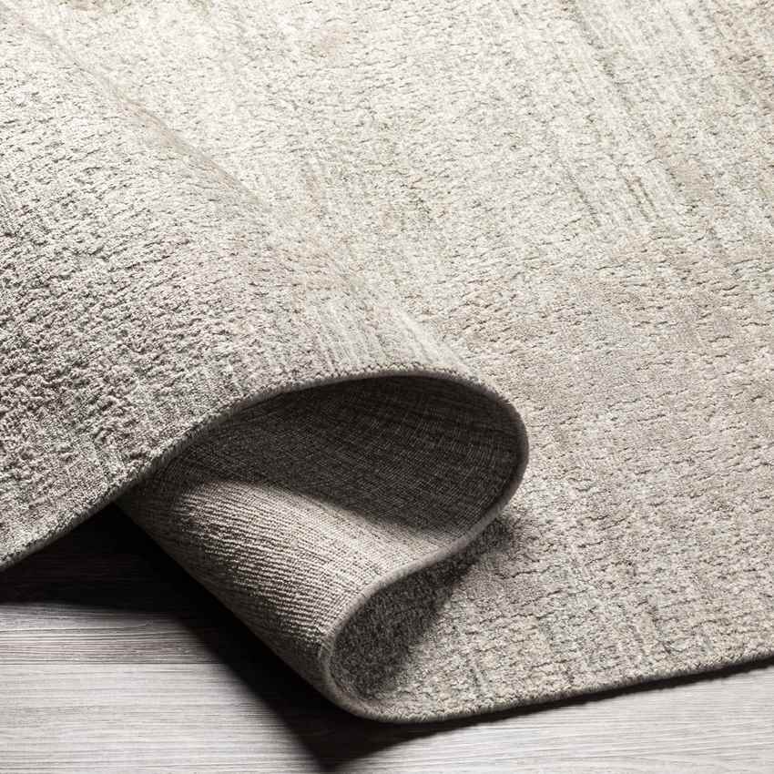 Roond Modern Medium Gray Area Rug