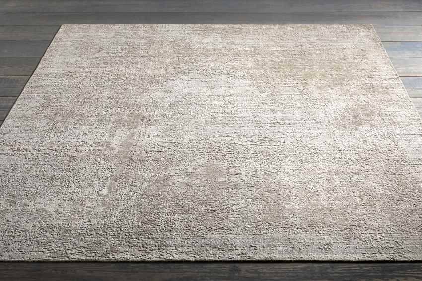 Roond Modern Medium Gray Area Rug
