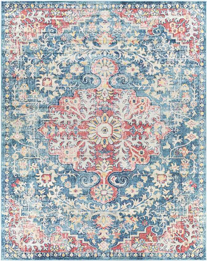 Gimel Traditional Dark Blue Area Rug
