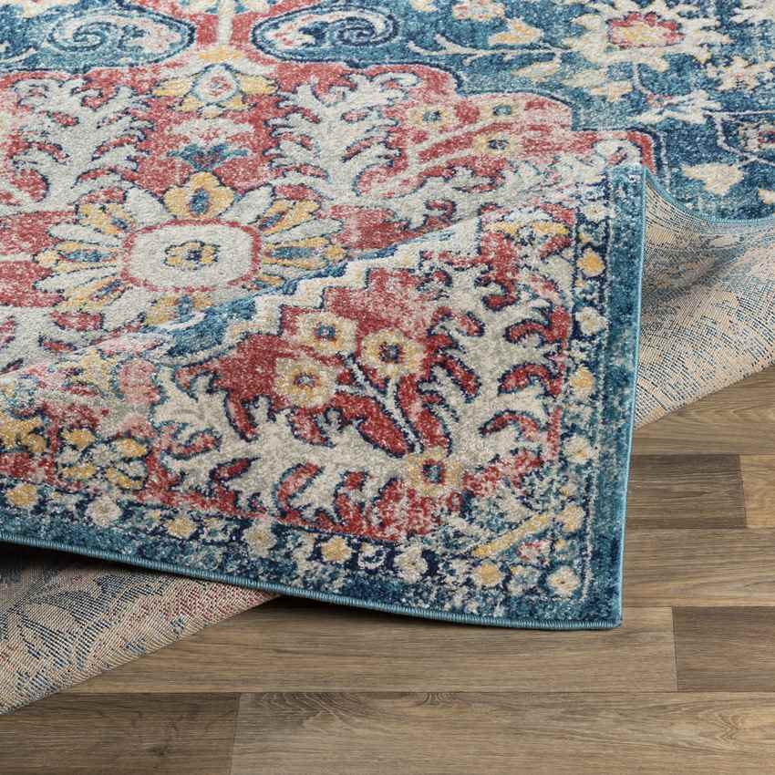 Gimel Traditional Dark Blue Area Rug