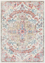 Gimel Traditional Bright Red Area Rug