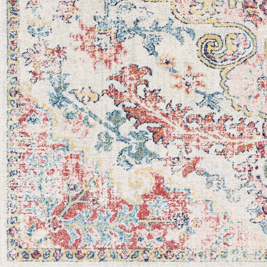Gimel Traditional Bright Red Area Rug