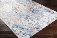 Zittard Modern Blue Area Rug