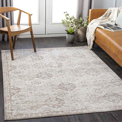 Viel Traditional Cream Area Rug