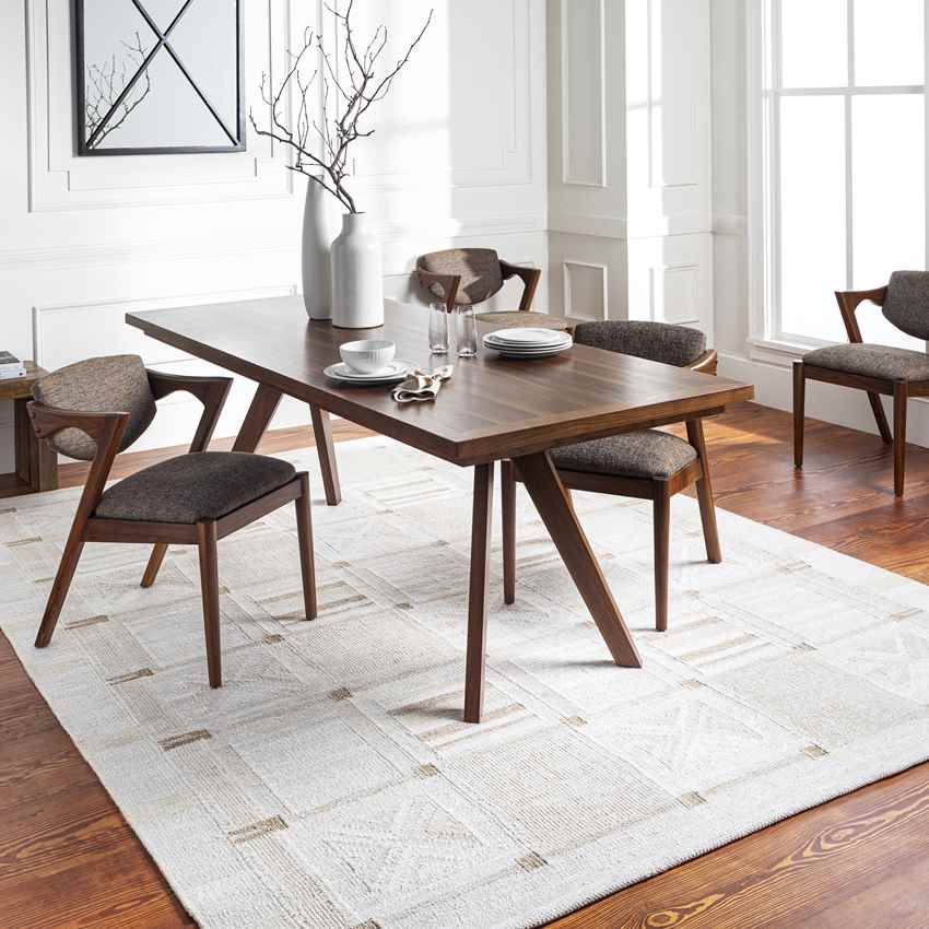 Doren Modern Cream Area Rug