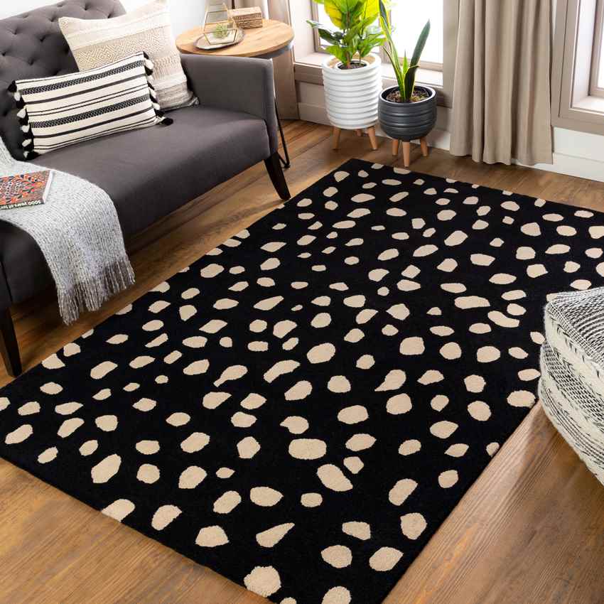 Sanremo Modern Black Area Rug