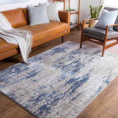 Enzelens Modern Blue Area Rug
