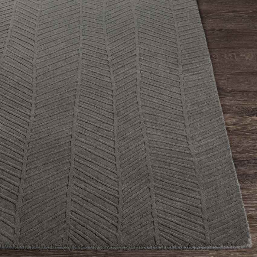 Hebrecht Modern Charcoal Area Rug