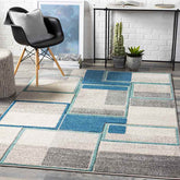 Thesinge Modern Brown Area Rug
