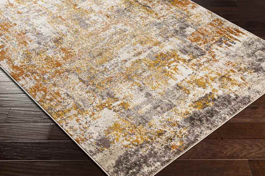 Du Quoin Modern Orange Area Rug