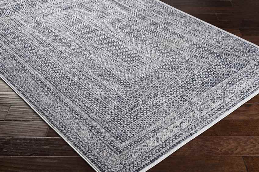 North Traditional Slate Gray Area Rug