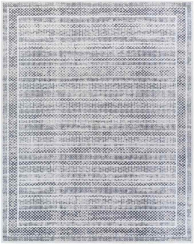 North Henderson Traditional Silver Gray Area Rug