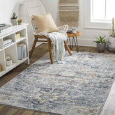 Tippecanoe Traditional Navy Area Rug
