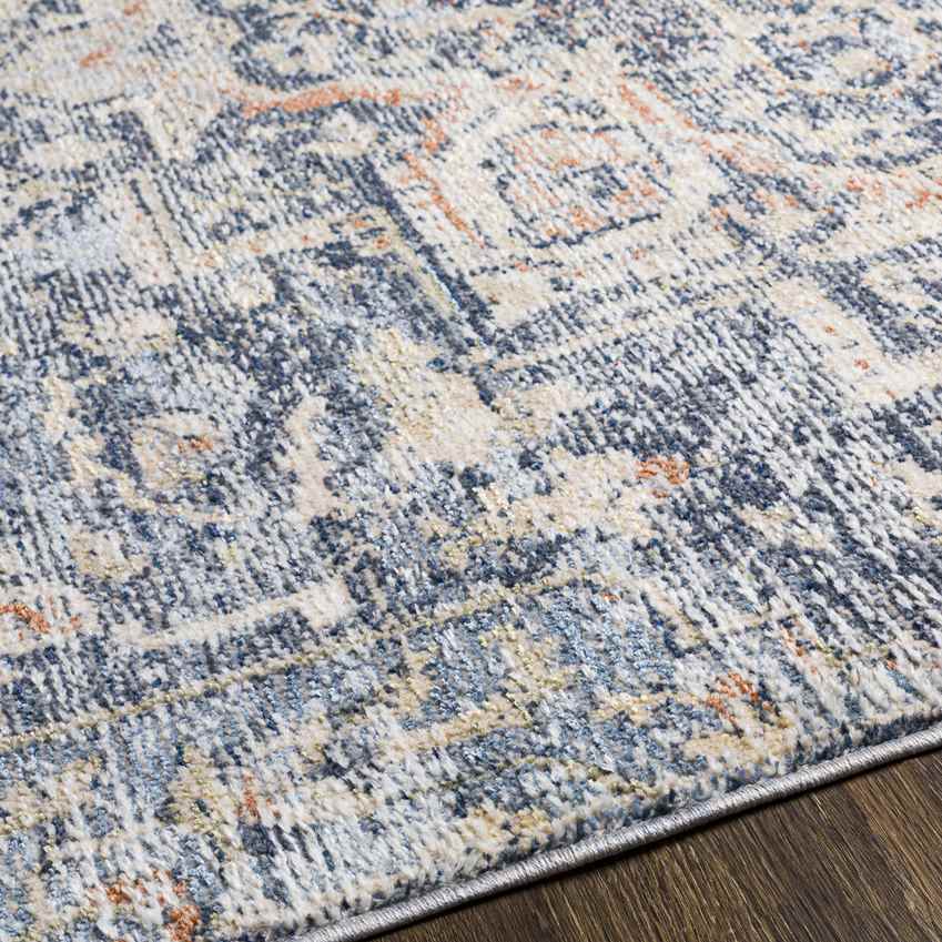 Tippecanoe Traditional Navy Area Rug
