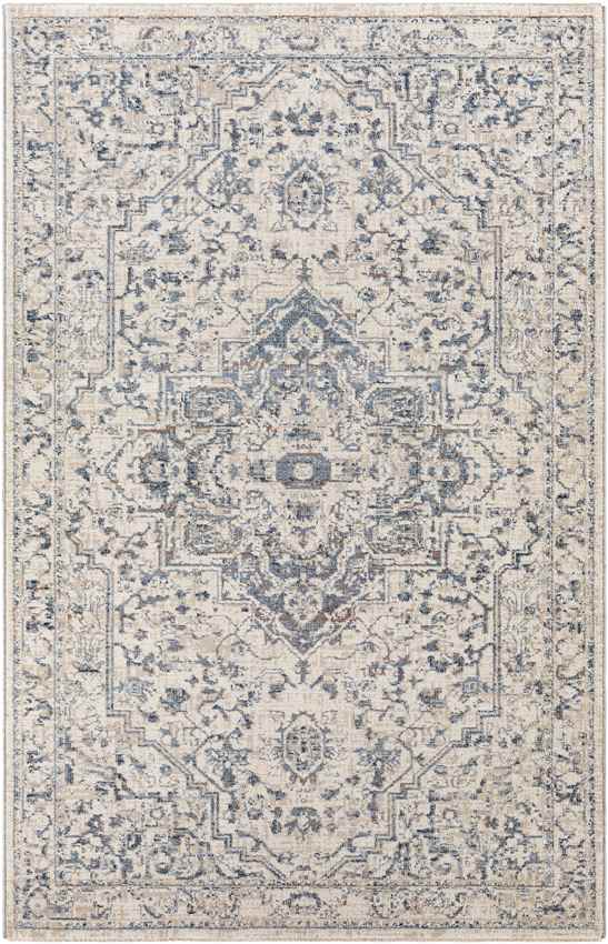 Jay Traditional Navy Area Rug
